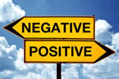 Positive Versus Negative Energy